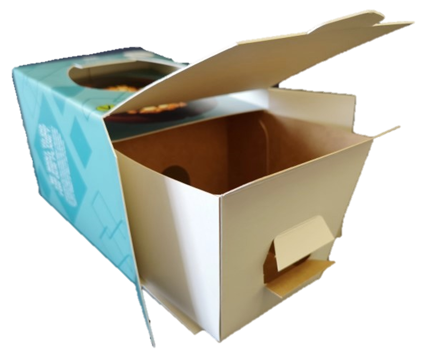 Cardboard nested tray easter egg packaging solution