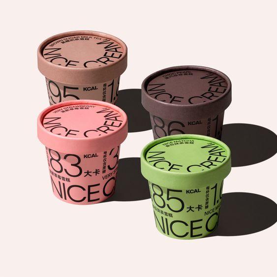 Luxury packaging for ice cream